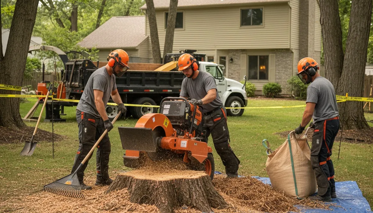 Stump removal service in San Antonio, TX by Tree Trimming San Antonio TX for safe, thorough clearing